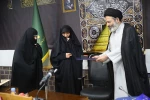 بحضور ممثل ولي الفقيه في شؤون الحج والزيارة
تكريم و تقدير لجهود وخدمات كوادراللجنة الثقافية النسوية بمقر الأربعين