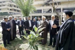 Supreme Leader's Representative Plants Saplings on Tree Planting Day