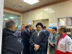 زيارة ممثل الولي الفقيه في شؤون الحج و الزيارة الي مسوصف الهلال الاحمر الايراني في النجف الاشرف