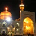 تقديم پرچم گنبد امام رضا به آستان اباعبدالله