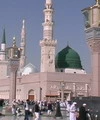 در شب ميلاد مهدي موعود (عج)  مدينه منوره غرق در نور است