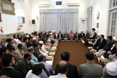 دیدار قاریان، حافظان، داوران و شرکت کنندگان در مسابقات بین المللی قرآن کریم با مقام معظم رهبری
