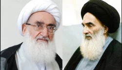 ديدار دوساعته آيت‌الله نوري همداني و سيستاني در نجف اشرف