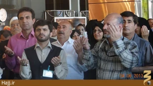 لحظه‌اي كه براي زائران سخت است/ عكس
