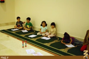 نقاشی های کودکانه و یادگاری از مکه