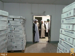 بازديد نماينده بعثه مقام معظم رهبري از سردخانه آشپزخانه الدخيل