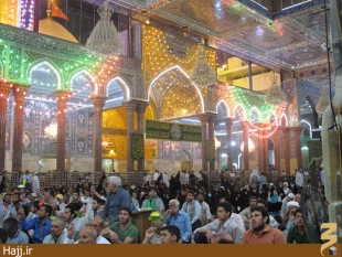 مراسم جشن نيمه شعبان در حرم اباعبدالله + عكس