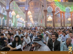 مراسم جشن نيمه شعبان در حرم اباعبدالله + عكس