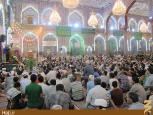 مراسم جشن نيمه شعبان در حرم اباعبدالله + عكس