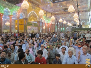 مراسم جشن نيمه شعبان در حرم اباعبدالله + عكس