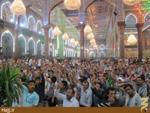 مراسم جشن نيمه شعبان در حرم اباعبدالله + عكس