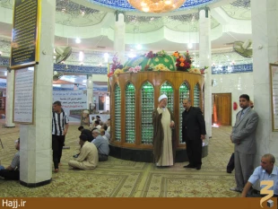 مراسم سالگرد ارتحال آيت الله قرشي در مسجد حنانه/عكس