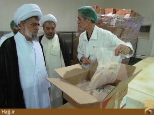 بازديد نماينده بعثه مقام معظم رهبري از سردخانه آشپزخانه الدخيل