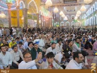 مراسم جشن نيمه شعبان در حرم اباعبدالله + عكس