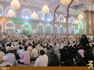 مراسم جشن نيمه شعبان در حرم اباعبدالله + عكس