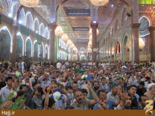 مراسم جشن نيمه شعبان در حرم اباعبدالله + عكس