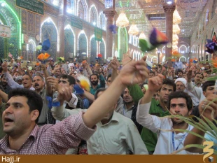 مراسم جشن نيمه شعبان در حرم اباعبدالله + عكس