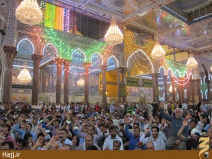 مراسم جشن نيمه شعبان در حرم اباعبدالله + عكس