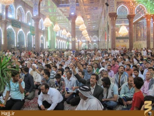 مراسم جشن نيمه شعبان در حرم اباعبدالله + عكس
