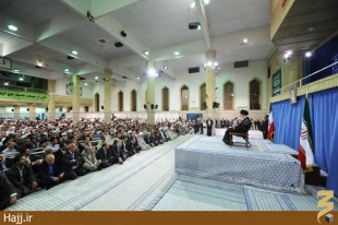 كارگزاران حج با رهبر معظم انقلاب ديدار كردند + تصوير