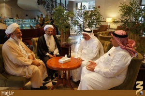 آیین استقبال از زائران ایرانی در مدینه برگزار شد+عکس