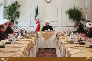 ديدار مسئولان و دست اندركاران مراسم حج با رييس جمهور