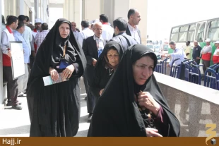 تصاويري از ورود زائران ايراني به فرودگاه مدينه
