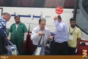 تصاويري از ورود زائران ايراني به فرودگاه مدينه