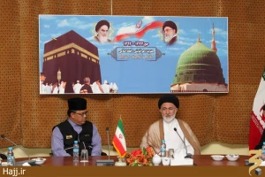 دیدار  رییس بعثهِ حج ُبرونئی با سرپرست حجاج ایرانی + عکس