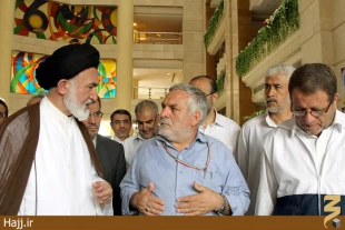 ديدار سرپرست حجاج ايراني با زائران در هتل ميدان مكه/عكس