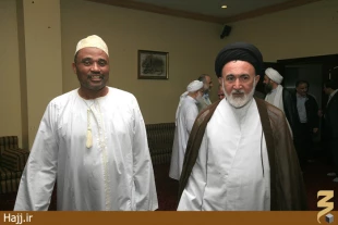 ديدار رئيس بعثهِ حج كومور با سرپرست حجاج ايراني+تصاوير