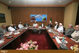 ديدار رئيس بعثهِ حج كومور با سرپرست حجاج ايراني+تصاوير