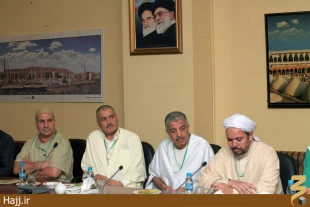 گفتگوي سرپرست حجاج ايراني با وزير امور مذهبي الجزاير و رييس بعثهِ قرقيزستان