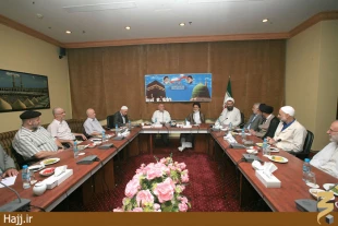 ديدار سرپرست حجاج ايراني با رئيس بعثه حج بوسني در مكه مكرمه