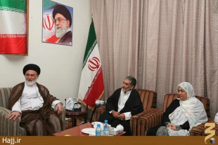 ديدار سناتور پاكستاني با سرپرست حجاج ايراني در مكه مكرمه