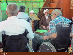 ديدار مسئول بعثه با جانبازان