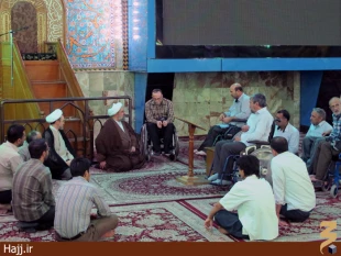 ديدار مسئول بعثه با جانبازان
