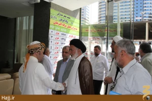 دیدار سرپرست حجاج ایرانی و رییس سازمان حج با زائران در هتل بِرکه البرهان عکس