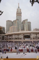 مسجدالحرام در محاصره ساخت و ساز/ تصاويري از صبح امروز