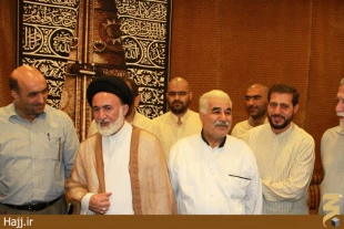 ديدار نيروهاي خدماتي هتل دارالهادي با سرپرست حجاج ايراني / عكس
