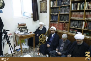 ديدار سرپرست حجاج ايراني و رئيس سازمان حج با آيت الله صافي گلپايگاني/عكس