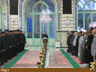 حضور مسوولان فرهنگي عمره در حرم حضرت معصومه/تصاوير
