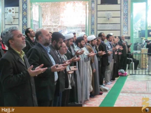 حضور مسوولان فرهنگي عمره در حرم حضرت معصومه/تصاوير