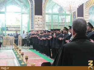 حضور مسوولان فرهنگي عمره در حرم حضرت معصومه/تصاوير