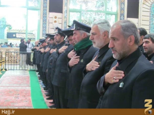 حضور مسوولان فرهنگي عمره در حرم حضرت معصومه/تصاوير