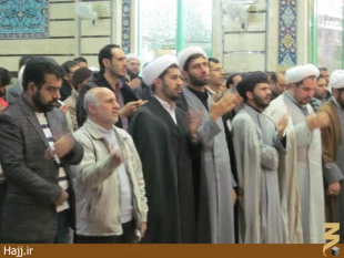حضور مسوولان فرهنگي عمره در حرم حضرت معصومه/تصاوير