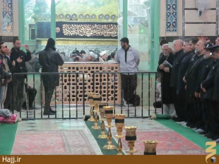 حضور مسوولان فرهنگي عمره در حرم حضرت معصومه/تصاوير