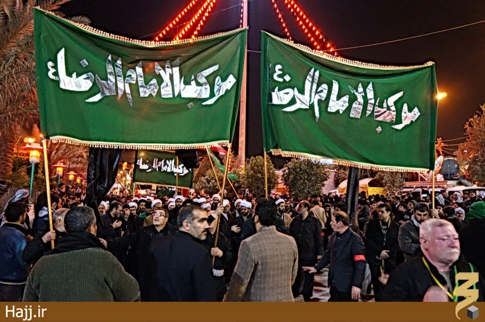 تصاوير جديد از موكب امام رضا ايرانيان در كربلاي معلي