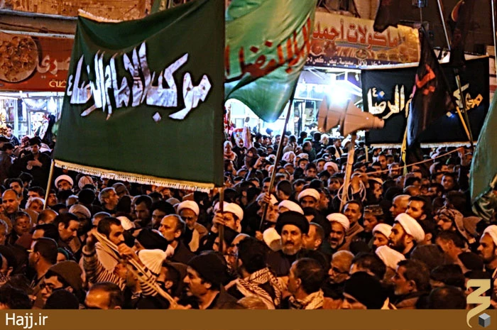 تصاوير جديد از موكب امام رضا ايرانيان در كربلاي معلي