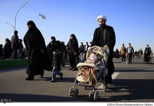 اربعين از حرم حضرت معصومه تا جمكران/تصاوير